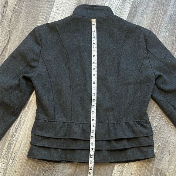 Yoki | large | dark gray | Peacoat Double-Breasted Jacket | like new | 1597-1690 - Picture 7 of 9